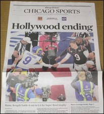 2/14/2022 Chicago Tribune Super Bowl LVI Rams Bengals Matt Stafford Joe Burrow