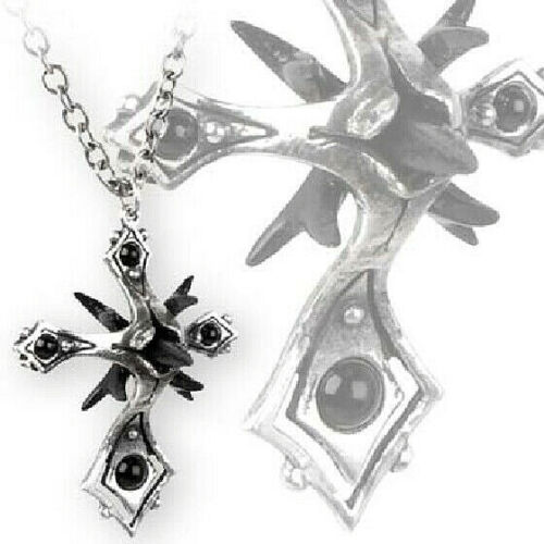 Caltrop Cross Pendant Alchemy Gothic - Bild 4 von 4
