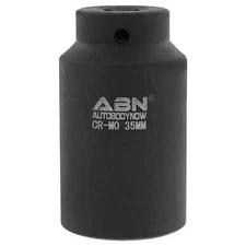 ABN Axle Nut Socket 35mm 1/2" Inch Drive Universal for 6pt Axle Nut on Vehicles