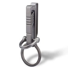 Belt Keychain Clip, Titanium Carabiner Keychain Key Holder for Duty Belt, Car