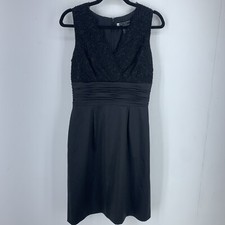 JS Boutique 8 Formal Cocktail Evening Party Dress LBD Glam Ruched Goth Black