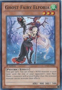Ghost Fairy Elfobia - LTGY-EN085 - Super Rare - Unlimited Edition x3 - Near Mint