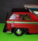 VINTAGE TIN LITHO TOY BUS CAR VAN BATTERY OPERATED MADE IN JAPAN WORKS EXCELLENT — photo 3