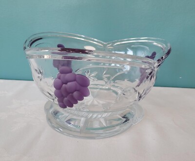 Block Brand 24% Lead Crystal ''Grape'' Serving Bowl