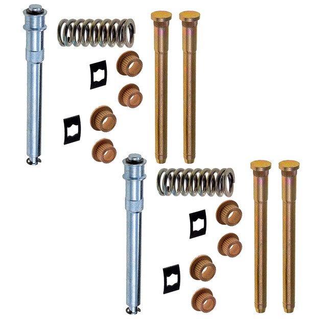 2 Sets Front Door Hinge Pins, Bushings & Springs Fits GM C/K Trucks 88