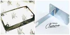 CHROME LICENSE PLATE FRAME & AXLE MOUNT TAG BRACKET 06-20 NINJA ZX14