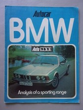 BMW RANGE ANALYSIS orig 1976 UK Mkt Publicity Brochure from Autocar Magazine