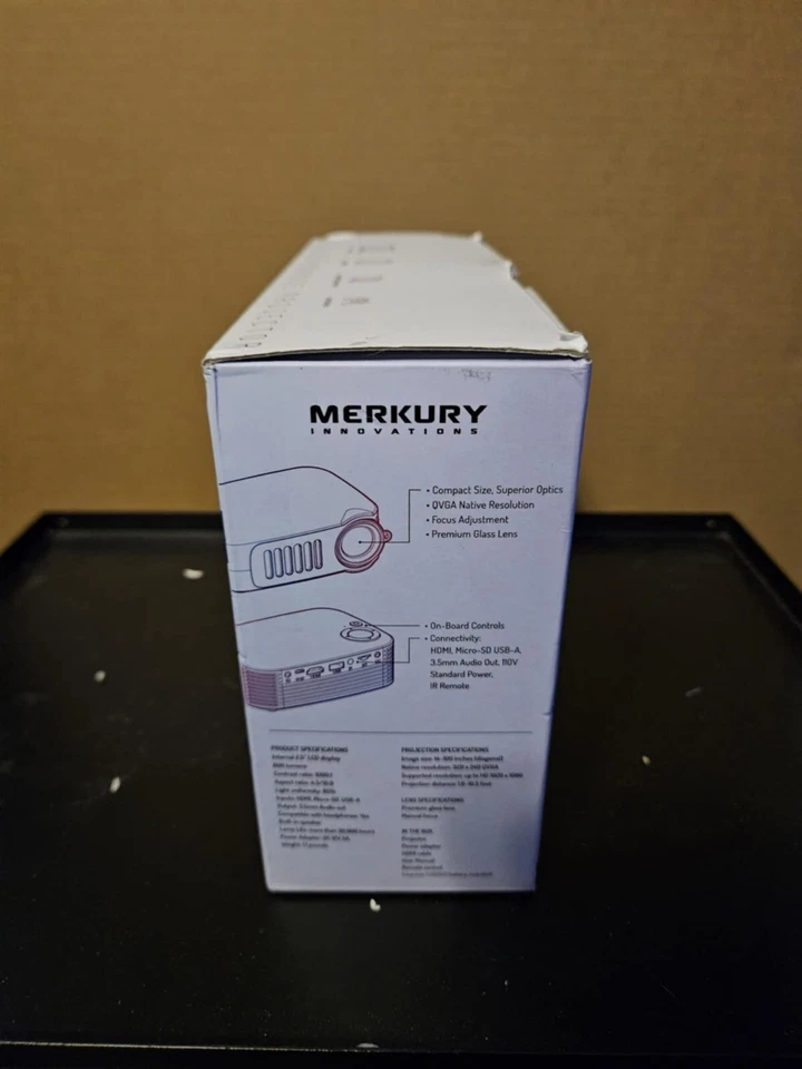 Merkury Innovations Lumense GEN Projector - 800 Lumens Displays Up To 100 Inchs - Image 3 of 4