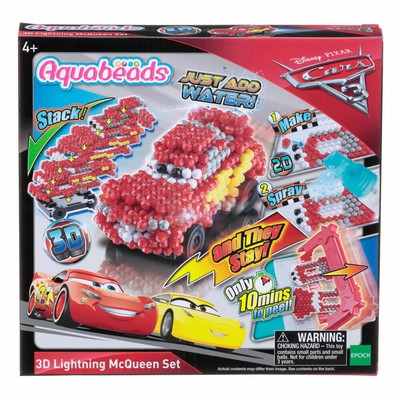 Aquabeads Cars 3 3D Lightning McQueen Motivset Bastelset 800 Perlen Spielzeug