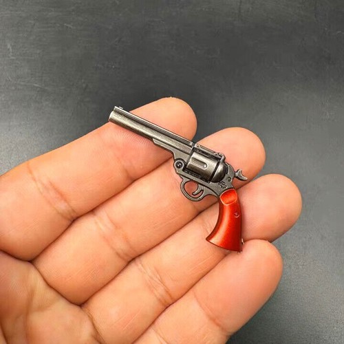 Solider Metal Western Mini Vintage Revolver 1/6 Scale Model for 12"Action Figure - Picture 2 of 4
