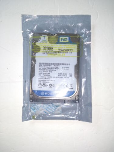 WD3200BEVT-00A23T0 Western Digital 320GB IDE 2.5 Hard Drive *ORIGINAL PACKAGING* - Picture 1 of 7