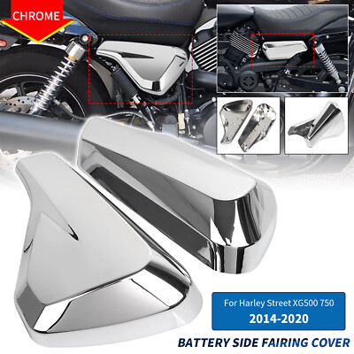 Chrome Battery Side Fairing Panel Cover For Harley Street 500
