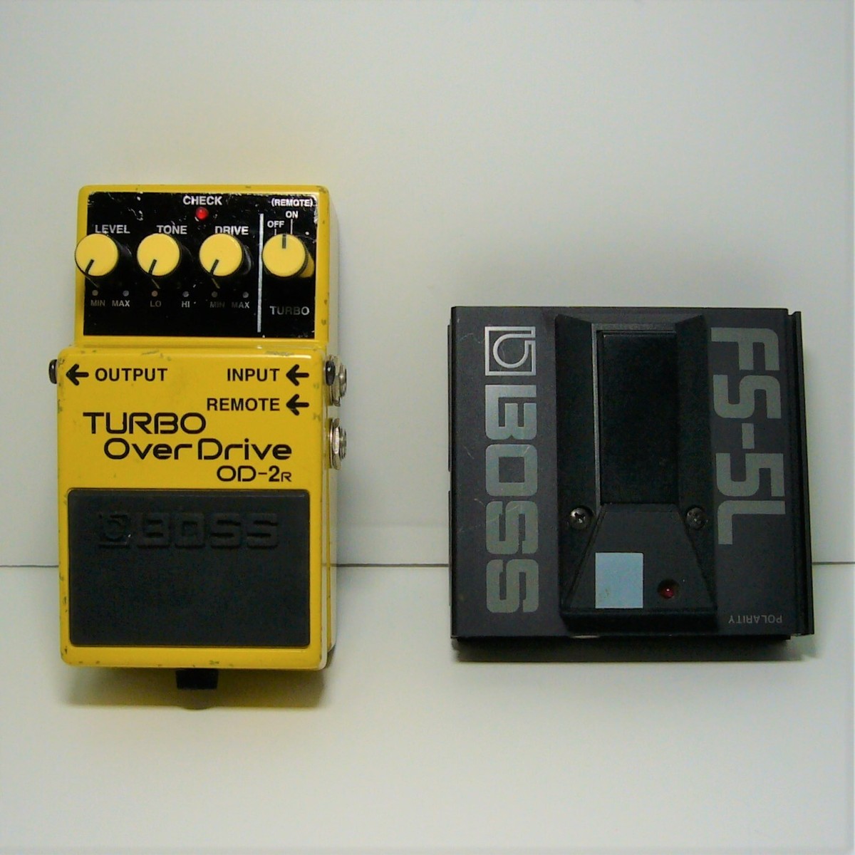 Boss OD-2R TURBO Over Drive Guitar Effects Pedal and FS-5L