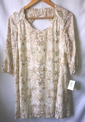 ECI New York Embroidered Shift Dress Key Hole Back White/Beige Size XS NWT | eBay ECI New York Embroidered Shift Dress Key Hole Back White/Beige Size XS NWT | eBay