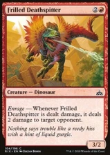 MTG Magic the Gathering Frilled Deathspitter (104/219) Rivals of Ixalan LP