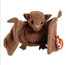 TY BEANIE BABY BATTY BROWN BAT PE 96 STAMP RETIRED 4035 BEAN BAG PLUSH TOY NEW