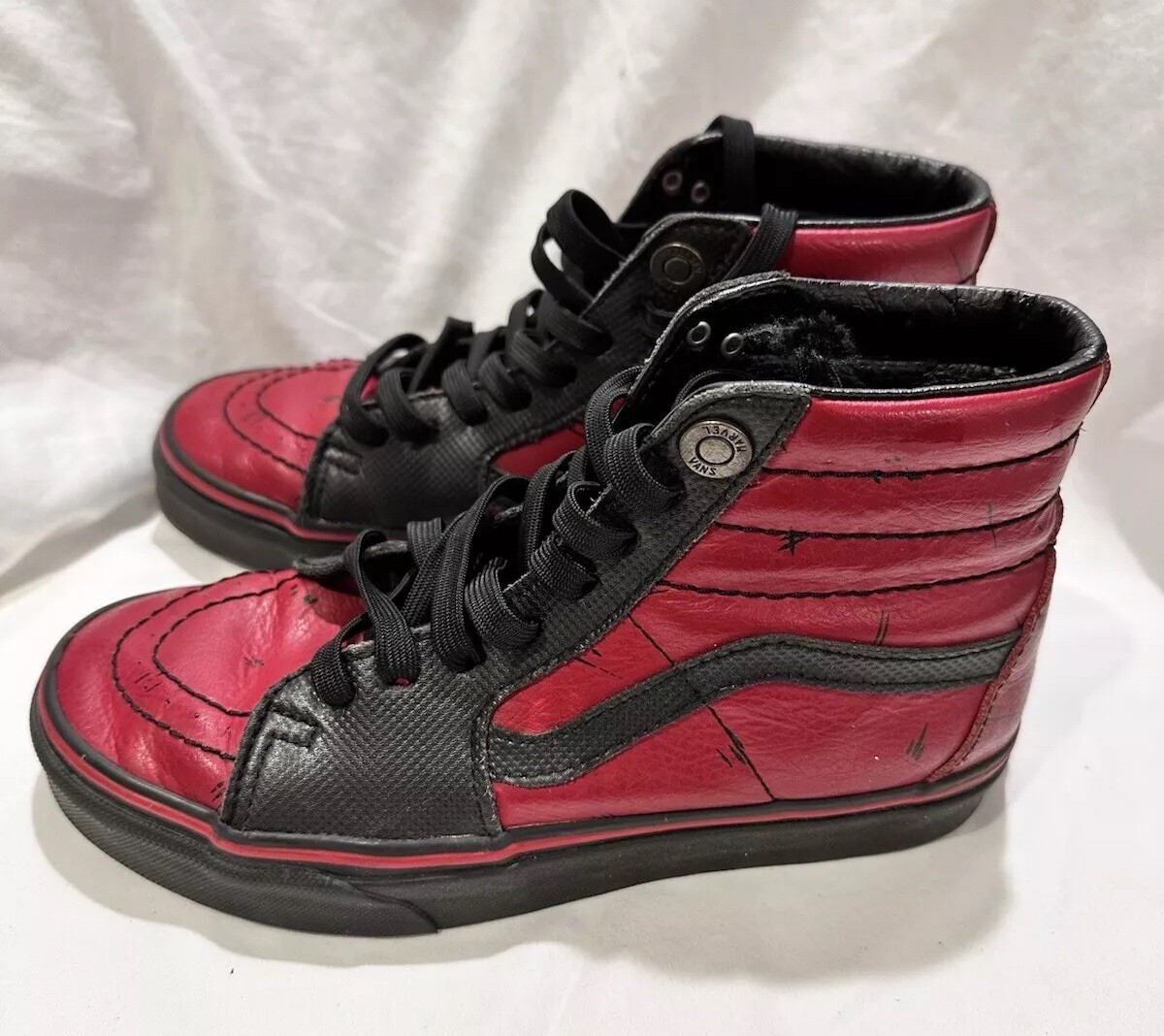 Vans x Marvel SK8-Hi Deadpool Black Red Limited Sneakers Mens 4