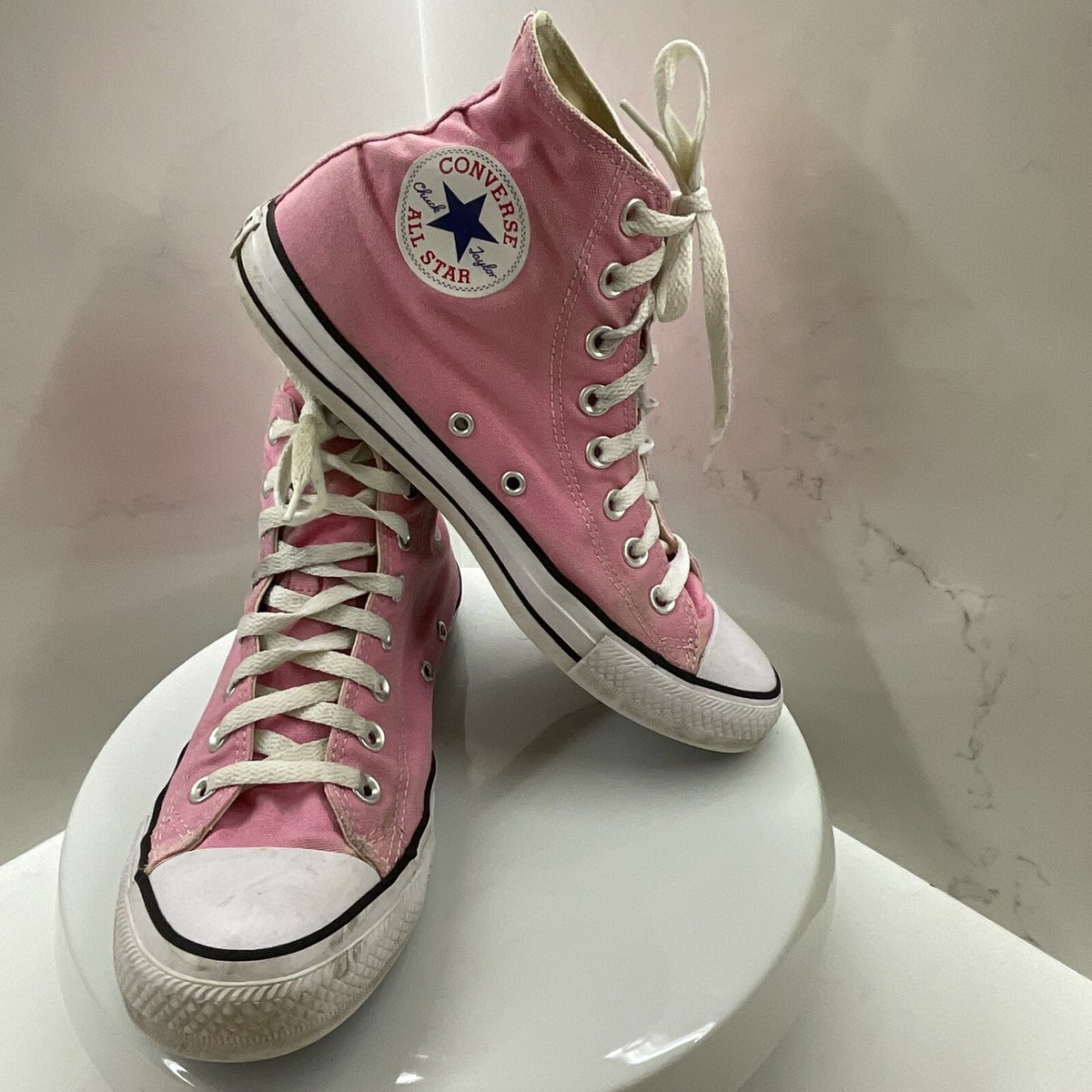 Converse All Star Chuck Taylor Shoes Canvas Hi Top Pink Unisex Men 7/ Women 
