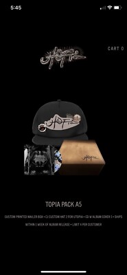 Travis Scott CDセット Travis Scott Utopia A5 Box Set Pack CD + Hat Brand New | eBay