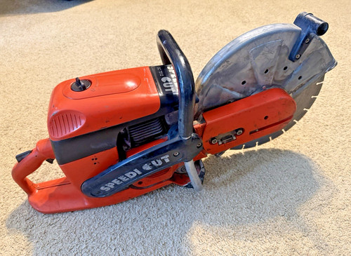 Diamond Speedi Cut Concrete Pavement Cut-Off Saw 73cc High Speed 12” Blade Used