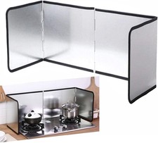 Stove Splatter Guard for Cooking Cooker Splash Height 40cm, Silver 