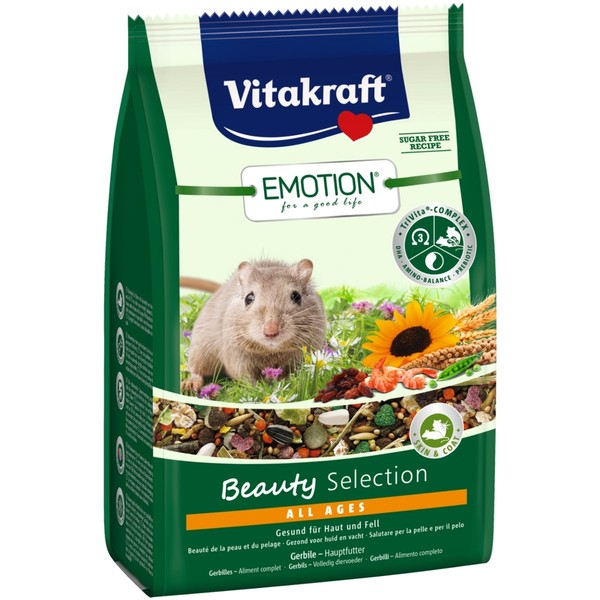 Vitakraft Emotion Beauty All Ages Gerbil 300 G Futter Gerbilfutter Rennmaus-image