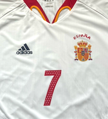 2004/05 Spain Authentic Away Jersey #7 Raul XL Long Sleeve Player