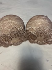 Marilyn Monroe Intimates Beige Floral Lace Pu...