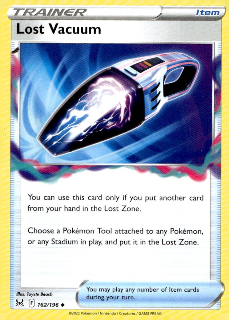 Lost Vacuum 162/196 Uncommon Lost Origin Pokemon Lightly Played