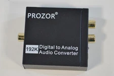 PROZOR 192K Digital To Analog Audio Converter - No Power Cord Cable Included