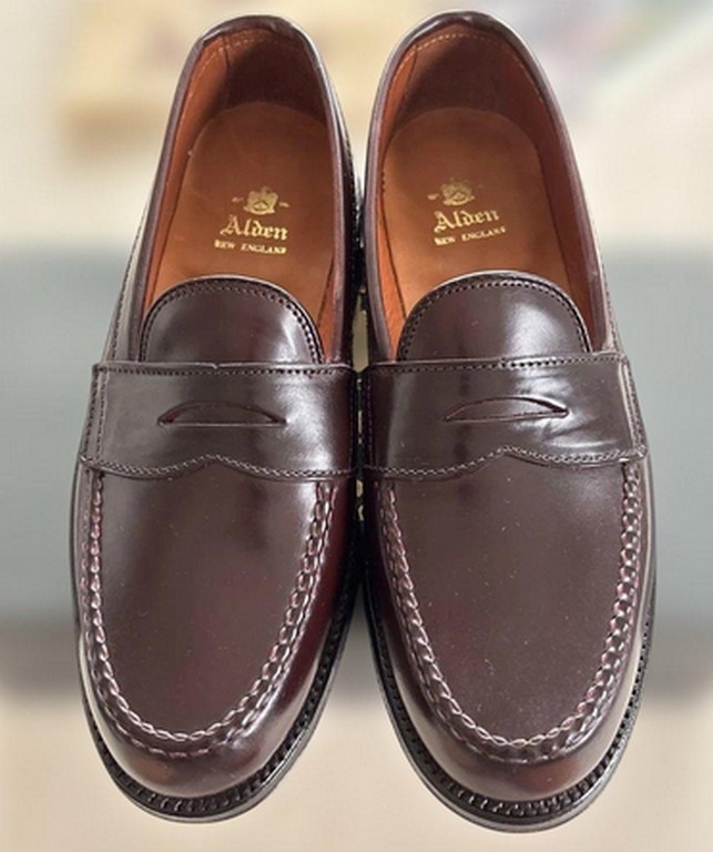 Alden 986 Color 8 Shell Cordovan LHS / Penny Loafer