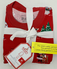 Pottery Barn Kids Adult Organic Rudolph Pajama Medium Multi J4068
