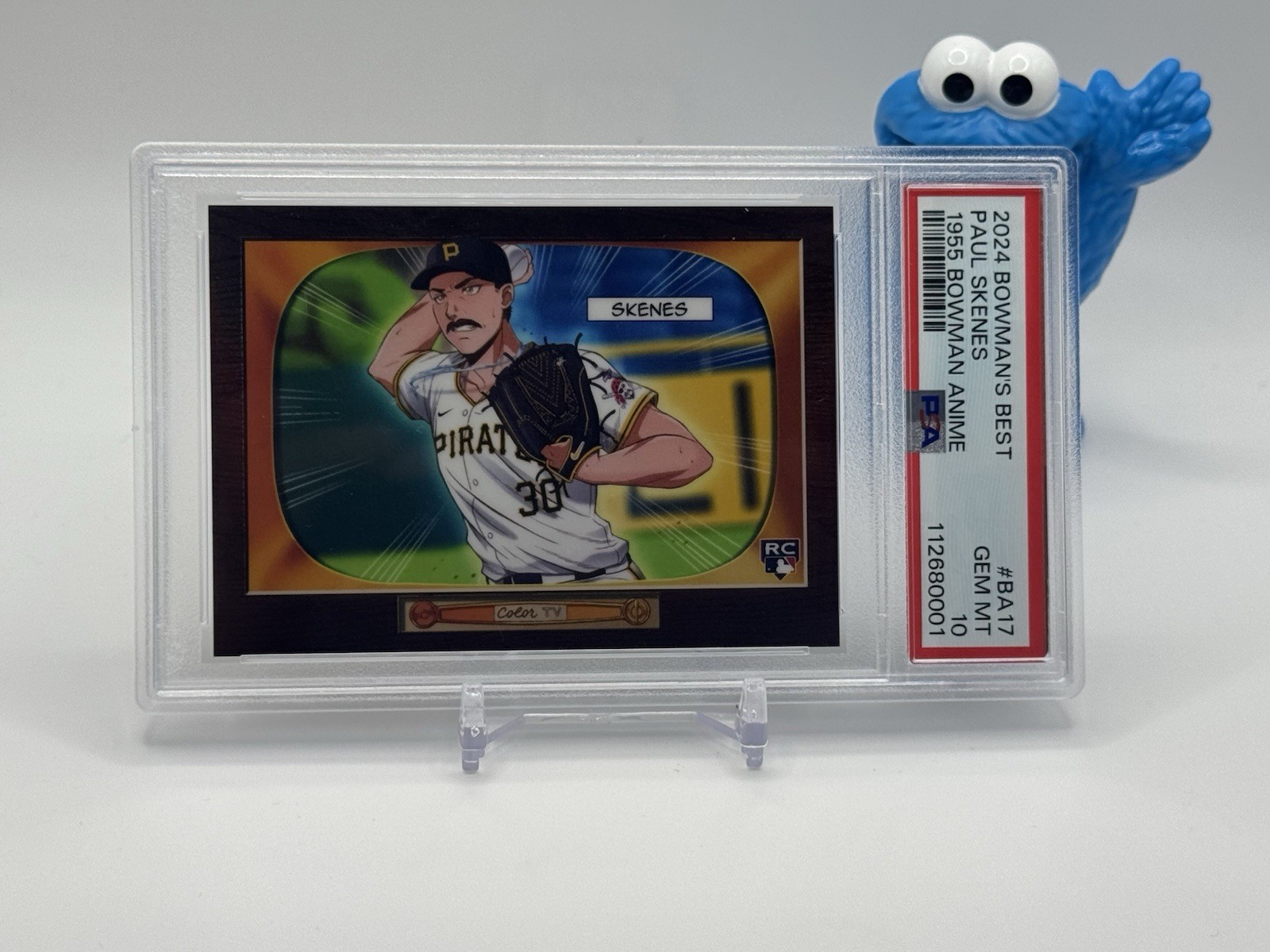 PAUL SKENES 2024 Bowman's Best 1955 Bowman Anime SP RC Rookie PSA 10
