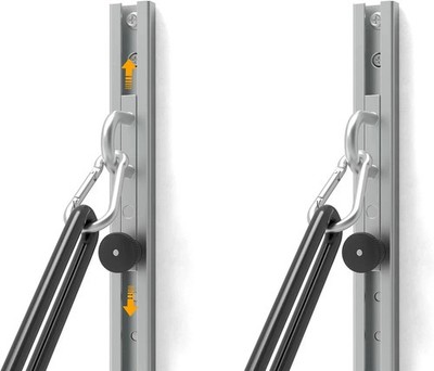 Adjustable Wall-Mounted Fitness Anchor with Automatic Lock for Home Workouts