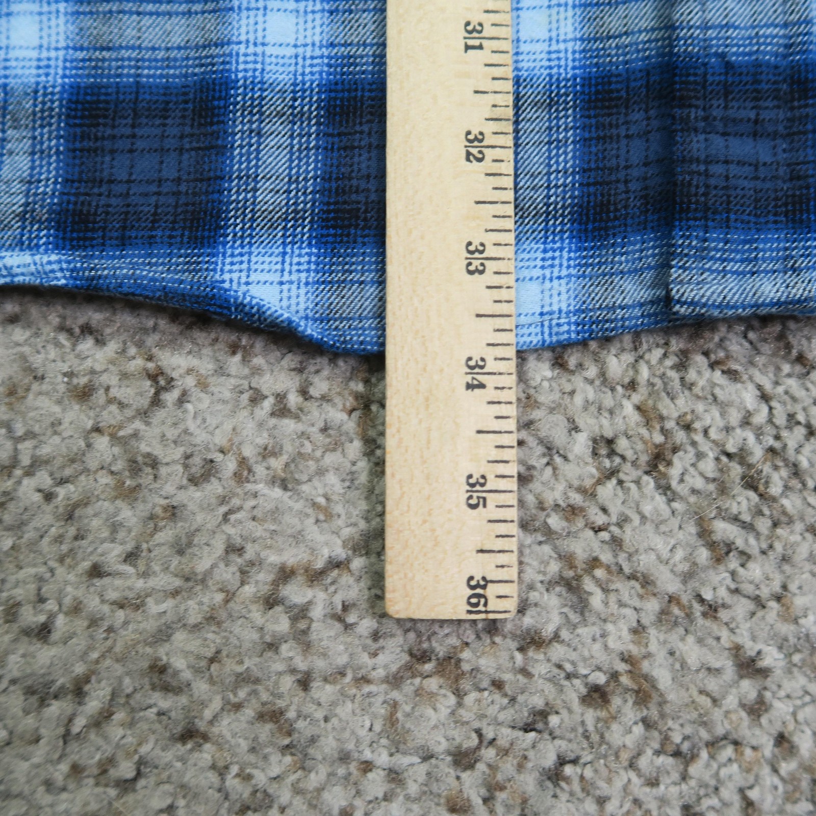 Big Mac Shirt Mens 2XL Blue Plaid Flannel Workwear Button Up Long Sleeve Casual image 4