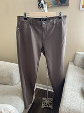 Lafayette 148 Acclaimed Stretch Mercer Taupe Brown Gray  Pants Women’s Size 16