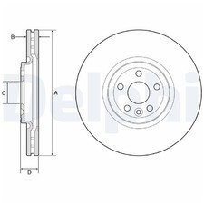 2x Bremsscheibe vorne für Jaguar F-Pace X761 I-Pace X590 | 26246770
