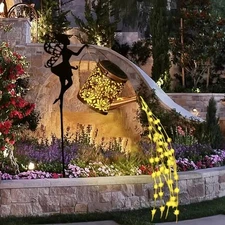 1-2X Solar Watering Can Light Outdoor Garden Lawn Kettle Yard Art Landscape Lamp