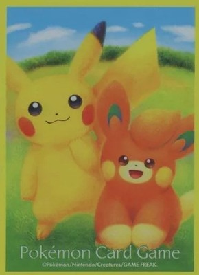 Pokemon Center Deck Shield Sleeve Pikachu Pamo 64pc Card Protector Set