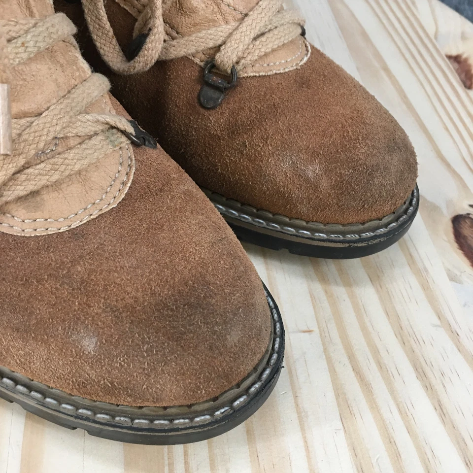 Botas Cougar Rangers para mujer 8M botín al tobillo cuero marrón con cordones informales cómodas Foto 4 de 4