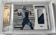 2012 Russell Wilson bgs 9.5 Rookie Gridiron Gems Jersey Prime #320 Pop1 # 24/49
