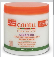Cantu Argan Oil Leave in Conditioning Repair Cream 16 Ounce