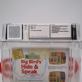 NES Nintendo SESAME STREET: BIG BIRD'S HIDE & SPEAK - WATA GRADED 9.2 A Sealed!