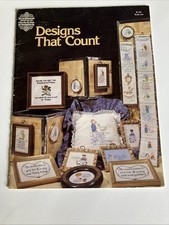 VTG Gloria  Pat Book 6 Designs That Count Counted Cross Stitch Patterns Charts