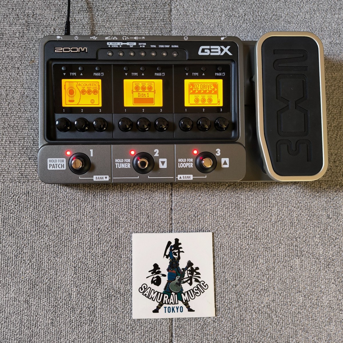 Zoom G3X Multi-Effects Guitar Amplifier Simulator Sounds Pedal W