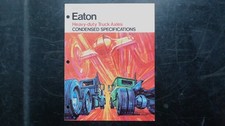 Eaton Heavy-Duty Truck Axles Brochure 1978 Vintage Agriculture Specs