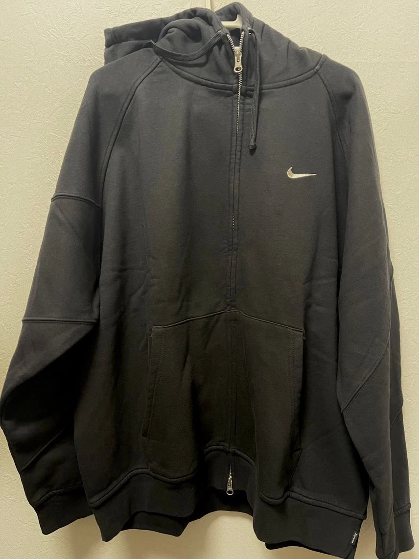 Sweat à capuche zippé noir Supreme X Nike