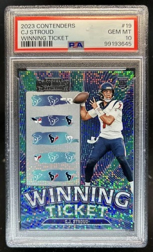2023 Panini Contenders C.J. Stroud Winning Ticket Rookie RC #19 Texans PSA 10