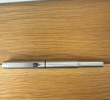 Vintage Parker 25 Chrome Fountain Pen with Blue Ink Cartridge