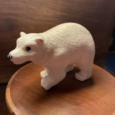 White Polar Bear Toy Animal Figure Unbranded SH29